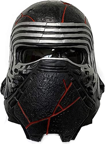 Alien Star Latex Mask Wars Hero Series Cosplay Halloween Costume Props Movie Theme Party Masquerade Accessories (Kylo Ren a)