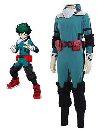 Cosplay Life My Hero MHA Midoriya Izuku Deku Jumpsuit Cosplay Costume (M)