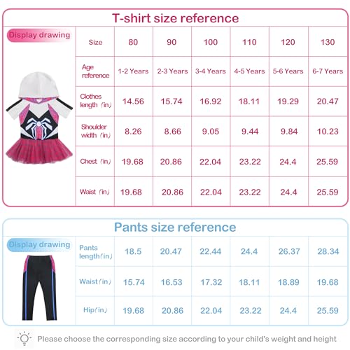 ACCOIEDE Girls Tulle Costume Dress - Perfect for Halloween Cosplay Hero Suit & Toddler Theme Parties (Black, 4-5 Years)