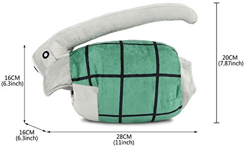 Roffatide Anime Katsuki Bakugo Plush Pillow Cosplay Grenade Shaped Gloves Throw Pillows 2 Pieces