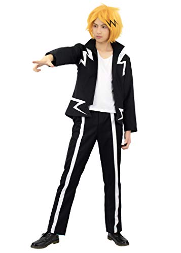C-ZOFEK Mens Denki Cosplay Costume Hero Suit (Medium)