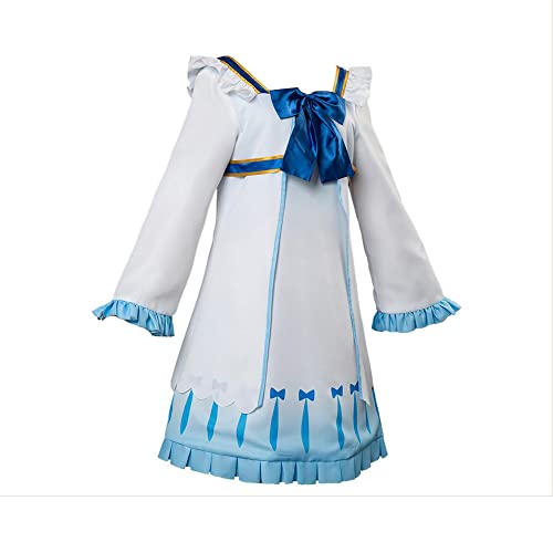 通用 The Rising of the Shield Hero Filo Cosplay Costume Halloween Blue Dress Full Set (Small, Blue)
