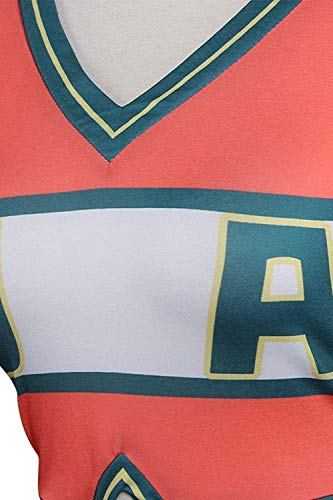 Cosplay Life My Hero MHA Ochaco Uraraka Cosplay Costume Ochako/Tsuyu Blazer Suit School Uniform - UA Uniform Top and Skirt (Medium, BNHA Cheer Uniform)