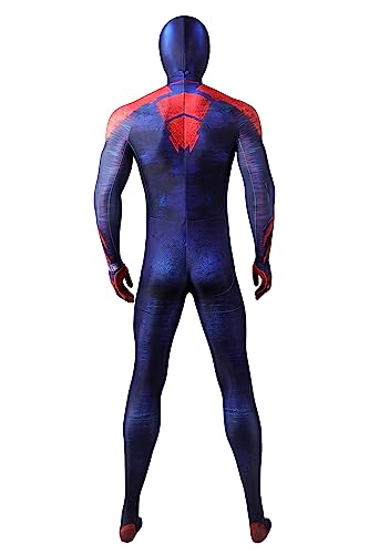 CEMTX Superhero Cosplay Zentai Halloween Costume Dress Up Bodysuit 2023 New Movie Jumpsuit, blue 160