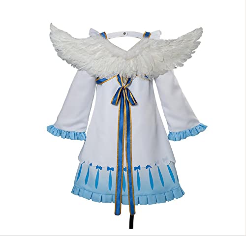 通用 The Rising of the Shield Hero Filo Cosplay Costume Halloween Blue Dress Full Set (Small, Blue)
