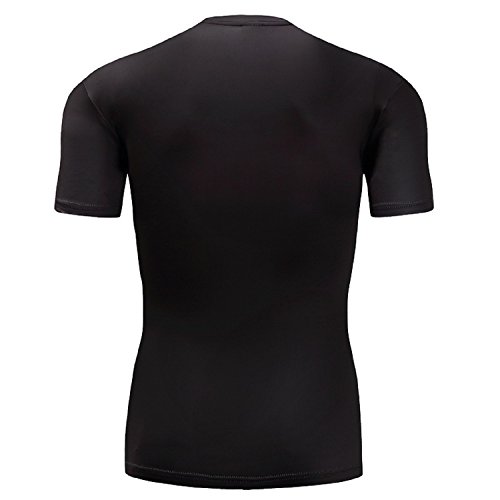 Hero Cosplay t Shirt Men's Gym Shirt Sports Compression Shirt (Gray, Large)