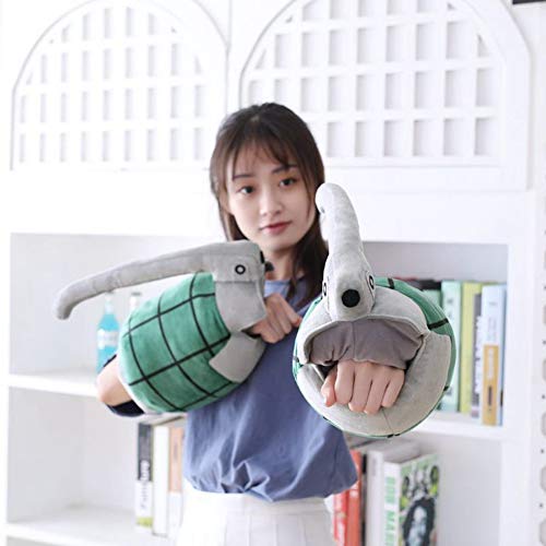 Roffatide Anime Katsuki Bakugo Plush Pillow Cosplay Grenade Shaped Gloves Throw Pillows 2 Pieces