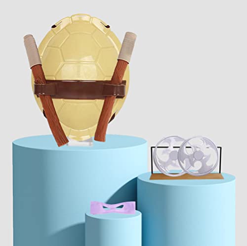 Turtle Shell for Kids Cosplay Halloween Cartoon Costume Party, Backpack Dress Up Props Plastic Turtle Shell, Super Hero Cosplay Costume for Kids Birthday Party (Purple)