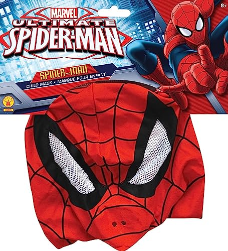 Rubies Marvel Ultimate Spider-Man Overhead Fabric Mask, Child Size