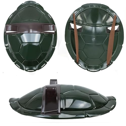 APZNOE Super Hero Cosplay Toys Turtles Shell Costume COS Weapon Set Halloween Dressed Up Birthday Gift for Kids Boys (Red)