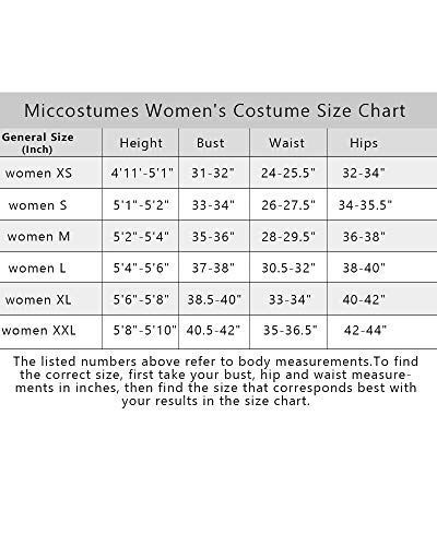 miccostumes Women's Costume Anime Hero Cosplay Suit with Waist Piece and Neckwear Halloween Party (S)