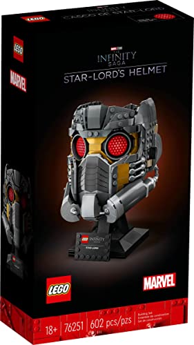 LEGO Marvel Star-Lord's Helmet Set 76251, Collectible Model Kit for -Adults to Build, Home Décor Creative Activity, Gift Idea