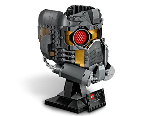 LEGO Marvel Star-Lord's Helmet Set 76251, Collectible Model Kit for -Adults to Build, Home Décor Creative Activity, Gift Idea