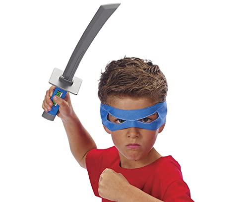 Aexfuma Turtle Shell for Kids Cosplay Halloween Cartoon Ninja Costume Party, Super Hero Cosplay Costume (Blue)