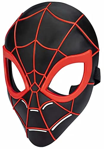 Spider-Man Marvel Across The Spider-Verse Miles Morales Mask for Kids Roleplay and Costume Dress Up, Toys for Ages 5 and Up