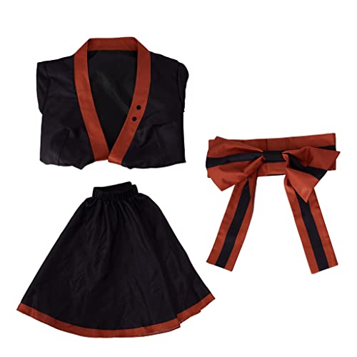 RocailleCos Anime My Hero Katsuki Kimono Cosplay Costume Women's Lolita Maid Dress Kimono Halloween Outfits (XS, Bakugou Katsuki)