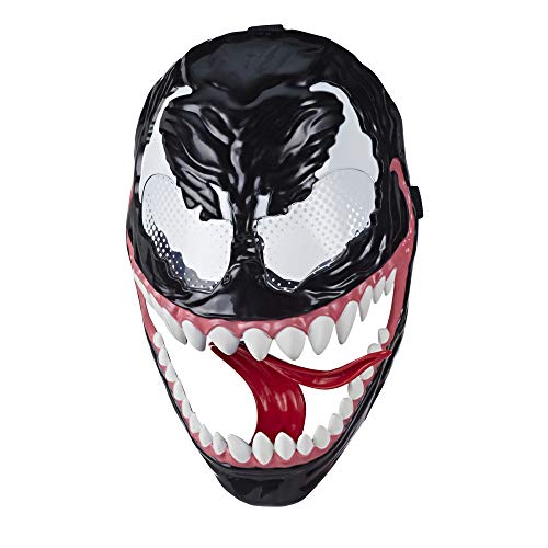 Spider-Man Marvel’s Maximum Venom, Venom Mask Role Play Toy, Lever-Activated Swinging Tongue Feature, Adjustable Strap, for Kids Ages 4 and Up