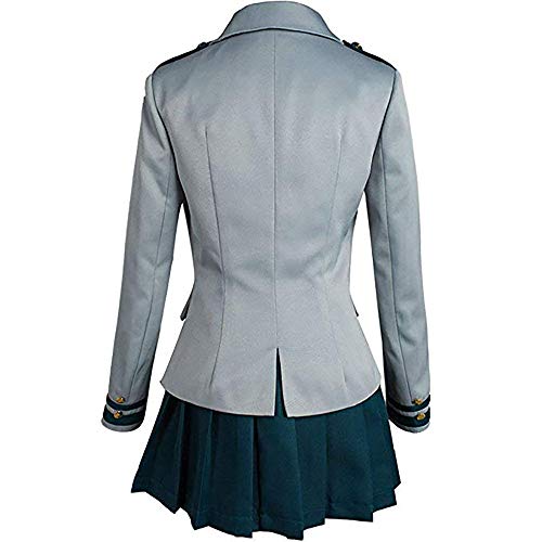 Good Friend Mha Cosplay Bnha Cosplay Hero uniform Halloween costume with two keychains (S)