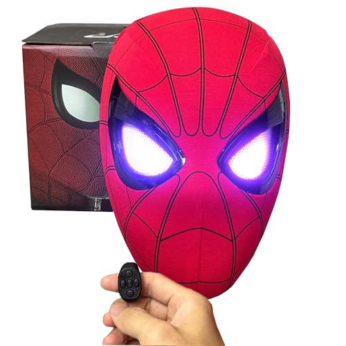 YONTYEQ Superhero Mask Halloween Masks with Faceshell and Lenses,handcraft Movie Prop Replica,Cosplay Costumes Mask (Electric)