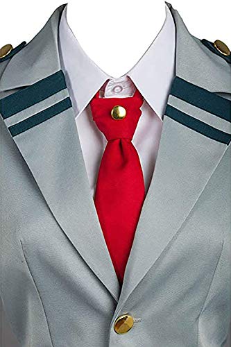 Good Friend Mha Cosplay Bnha Cosplay Hero uniform Halloween costume with two keychains (S)