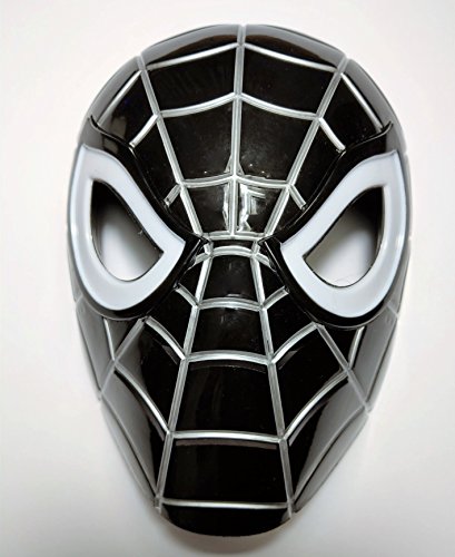Premium Black Spiderman Mask/Venom Mask with LED Eyes that Light Up! (Batteries Included)