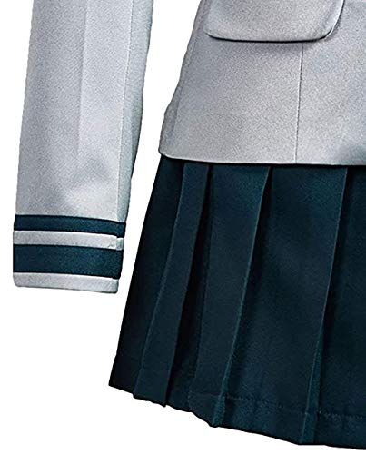 Good Friend Mha Cosplay Bnha Cosplay Hero uniform Halloween costume with two keychains (S)