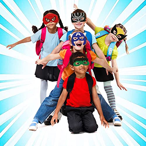Superhero masks - Super hero party favors for kids, and birthday supplies 32 set for kids party