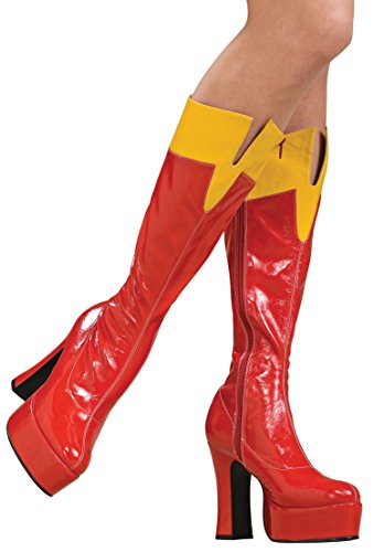 Secret Wishes Supergirl Officially Licensed Boots, Red, Large