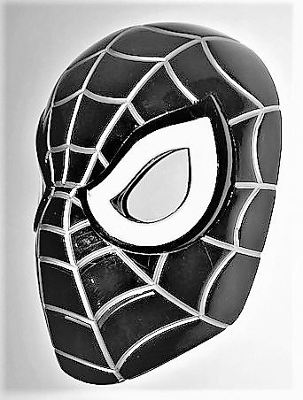 Premium Black Spiderman Mask/Venom Mask with LED Eyes that Light Up! (Batteries Included)