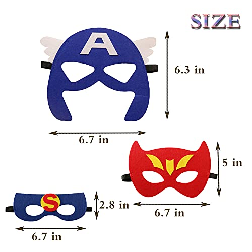 Superhero masks - Super hero party favors for kids, and birthday supplies 32 set for kids party