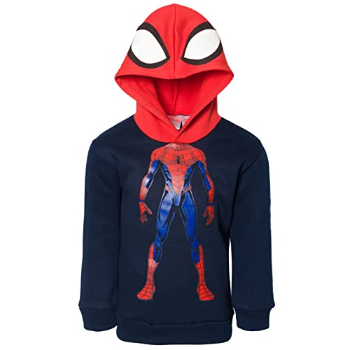 Marvel Spider-Man Little Boys Fleece Pullover Hoodie Blue 7-8