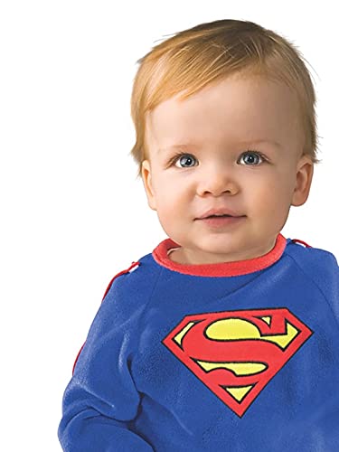Rubie's baby boys Superman Classic Romper With Removable Cape Costume, As Shown, Newborn US
