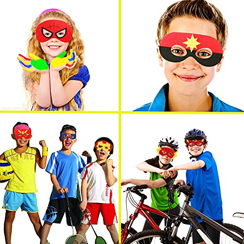 Superhero masks - Super hero party favors for kids, and birthday supplies 32 set for kids party