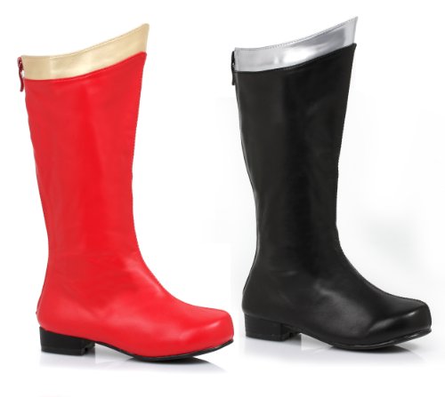 Ellie Shoes Inc Unisex Child Superhero Boots Red/Gold X-Small