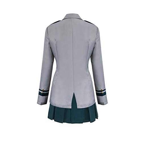 PartyEver My Hero Academia Boku no Hero Cosplay Costume Women's High School Uniform Suit(Medium)