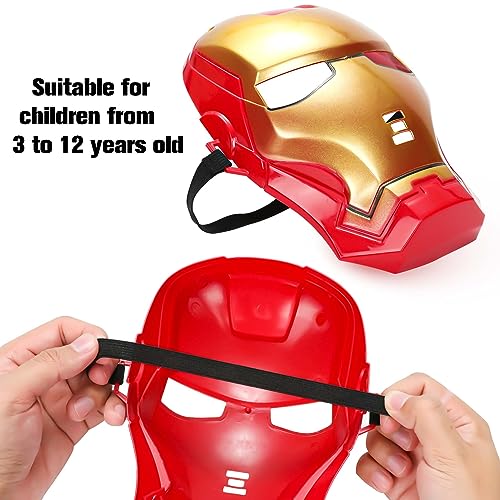 Bofootts 5PCS Hero Mask for Kids, Hero Costumes Birthday Party Masks, Hero Toys Gifts for Halloween Cosplay Parties