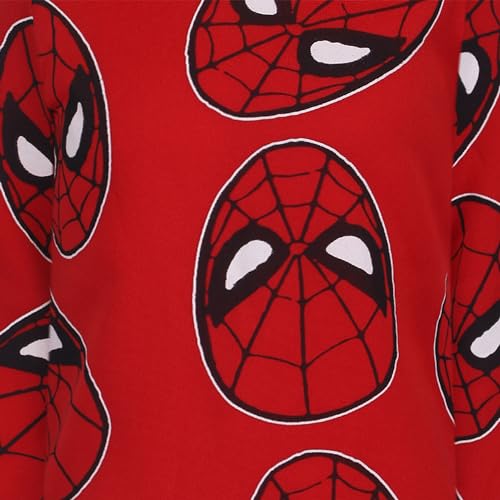 Marvel Spider-Man Boys 2 Piece Hoodie and Pant Sets for Toddlers and Big Kids – Red