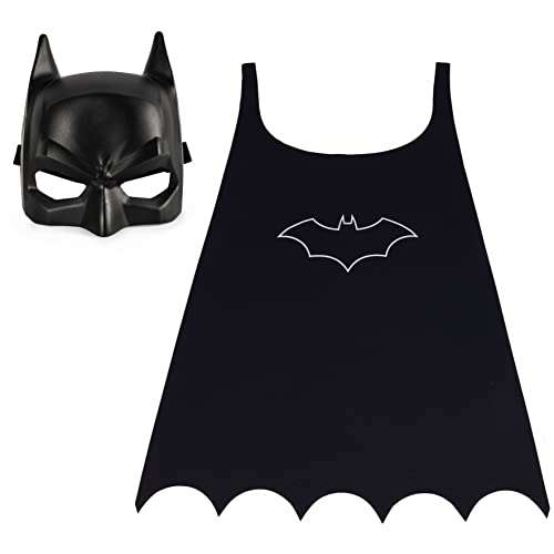 DC Comics, Batman Cape and Mask Set, Super Hero Costume Accessories, Kids Roleplay for Boys and Girls Ages 3+