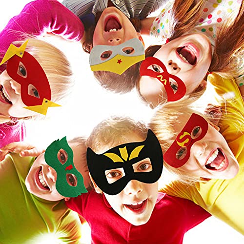 Superhero masks - Super hero party favors for kids, and birthday supplies 32 set for kids party
