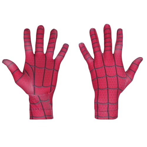 IUPPA Superhero Spiderman Mask and Gloves Halloween Masks Adults Kids Cosplay Masks (CCC, Kids) Spider-man