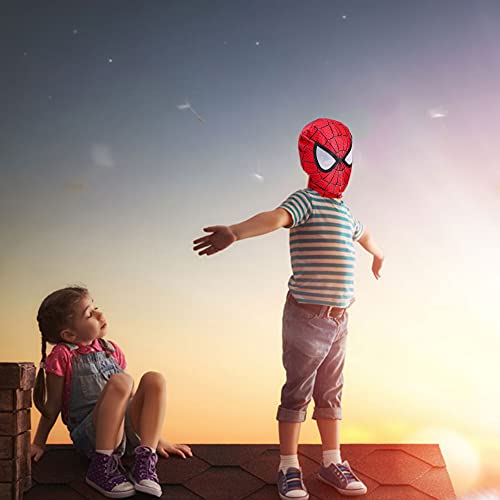 YongEnShang 4 Pcs Halloween Dress Up Masks,Superhero Hats Cosplay Costumes for Kids (CGMH-1)