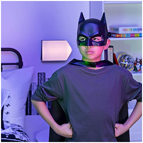 DC Comics, Batman Cape and Mask Set, Super Hero Costume Accessories, Kids Roleplay for Boys and Girls Ages 3+