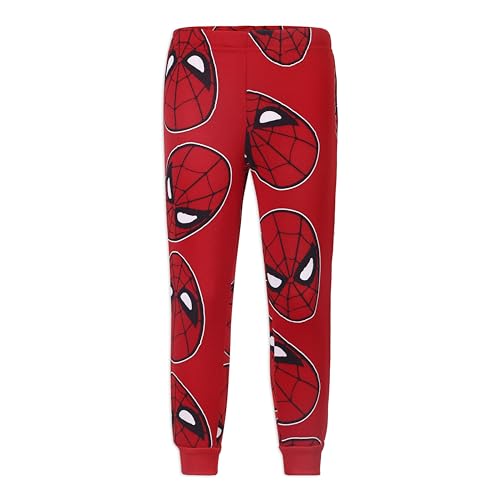 Marvel Spider-Man Boys 2 Piece Hoodie and Pant Sets for Toddlers and Big Kids – Red