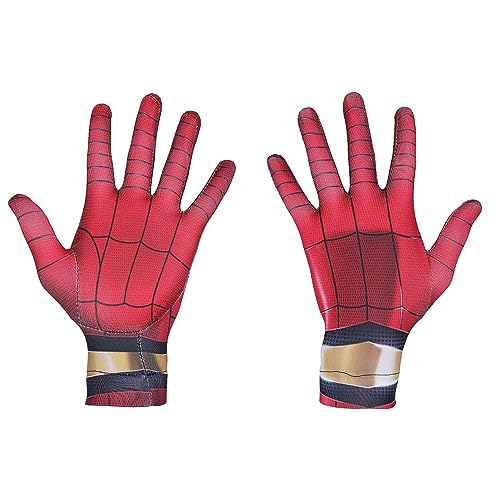 Halloween Christmas Superhero Mask and Gloves Gift, Cosplay Costumes Mask for Kids