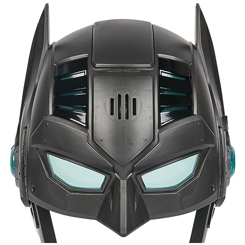 DC Comics, Armor-Up Batman Mask with Visor, 15+ Sounds & Phrases, Lights, Super Hero Costume, Kids Roleplay for Boys and Girls Ages 4+