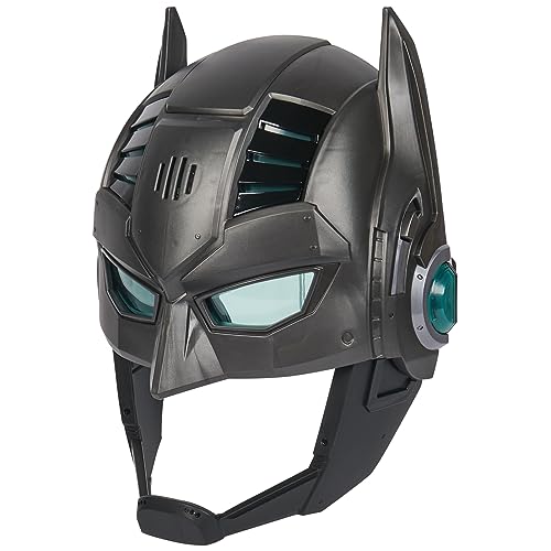DC Comics, Armor-Up Batman Mask with Visor, 15+ Sounds & Phrases, Lights, Super Hero Costume, Kids Roleplay for Boys and Girls Ages 4+