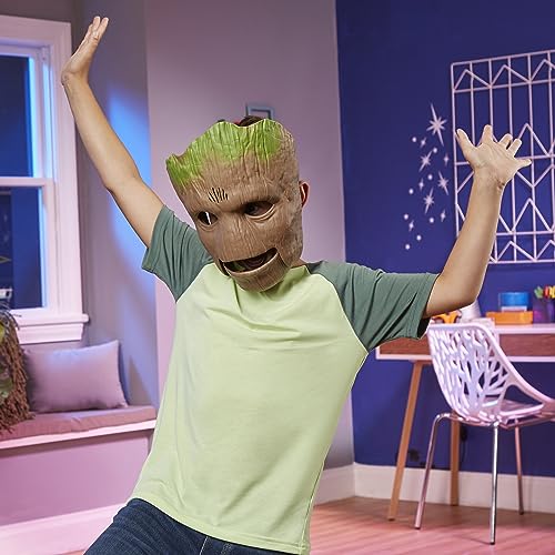 Marvel Guardians of The Galaxy Vol.3 Groot Role Play Mask, Talking Groot Mask, Super Hero Mask, Role Play Toys for Kids Ages 5 and Up