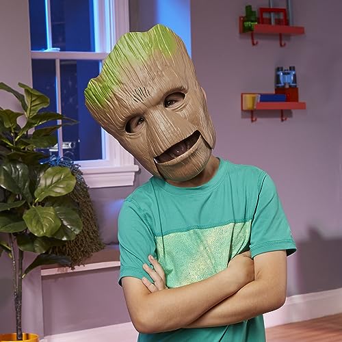 Marvel Guardians of The Galaxy Vol.3 Groot Role Play Mask, Talking Groot Mask, Super Hero Mask, Role Play Toys for Kids Ages 5 and Up