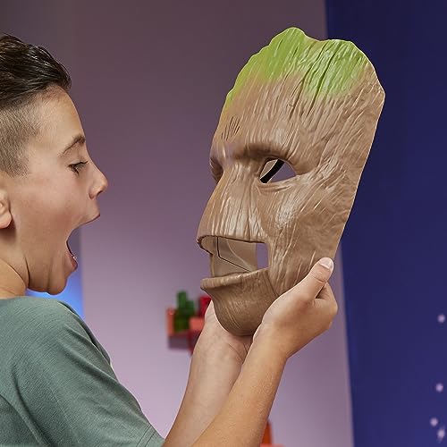 Marvel Guardians of The Galaxy Vol.3 Groot Role Play Mask, Talking Groot Mask, Super Hero Mask, Role Play Toys for Kids Ages 5 and Up