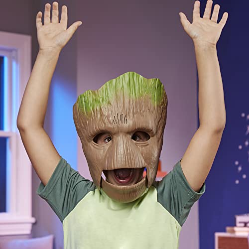 Marvel Guardians of The Galaxy Vol.3 Groot Role Play Mask, Talking Groot Mask, Super Hero Mask, Role Play Toys for Kids Ages 5 and Up